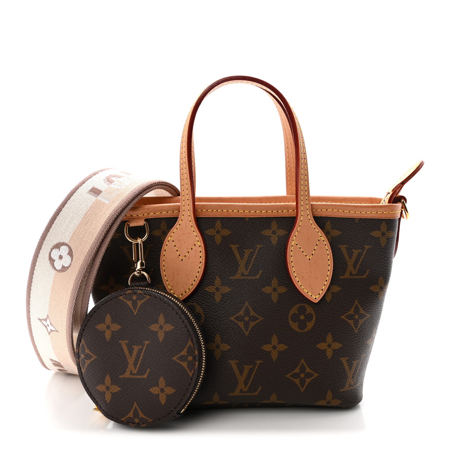 Louis Vuitton Monogram Neverfull BB Beige 3 of 10