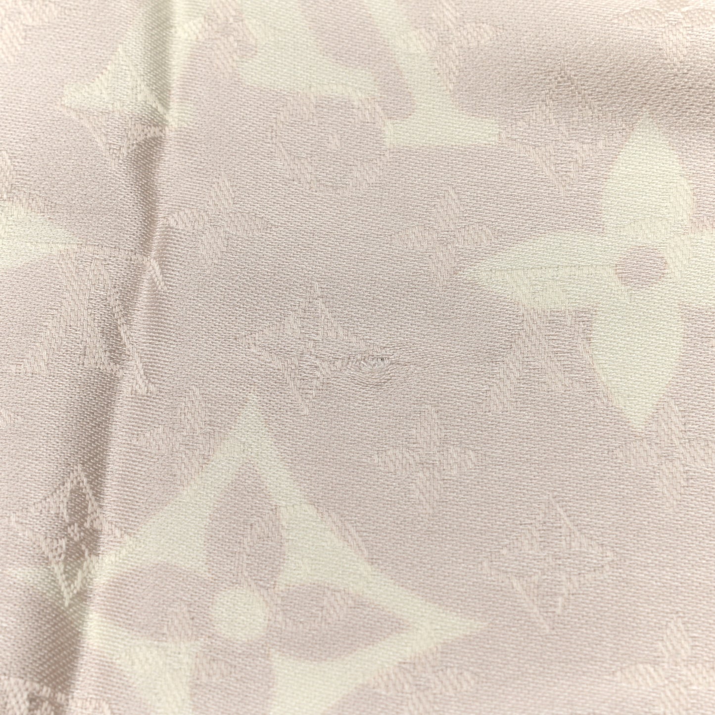 Wool Silk Gradient Monogram Shawl Sable Beige