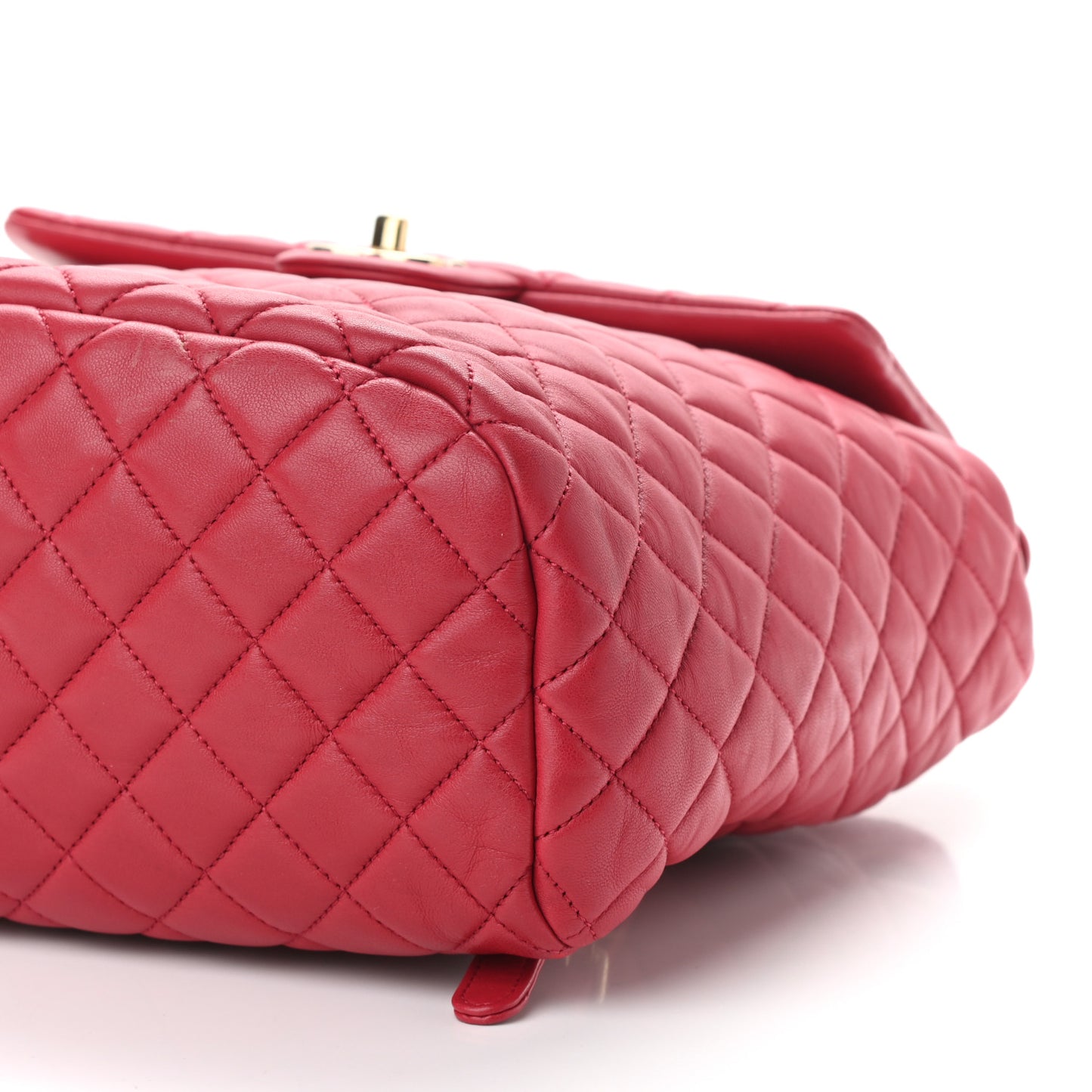 Lambskin Quilted Large Urban Spirit Backpack Dark Pink