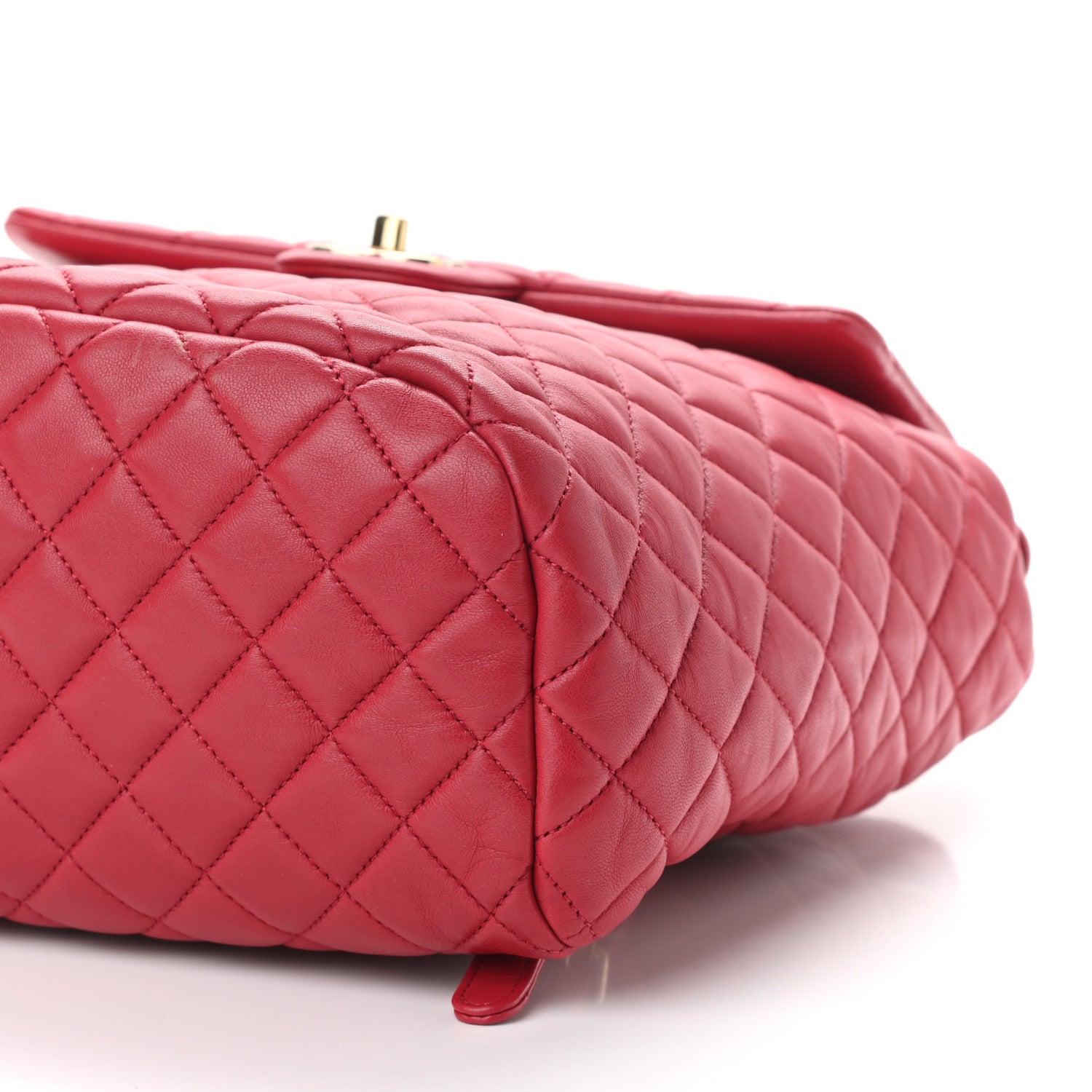 Chanel Lambskin Quilted Large Urban Spirit Backpack Dark Pink 9 of 11