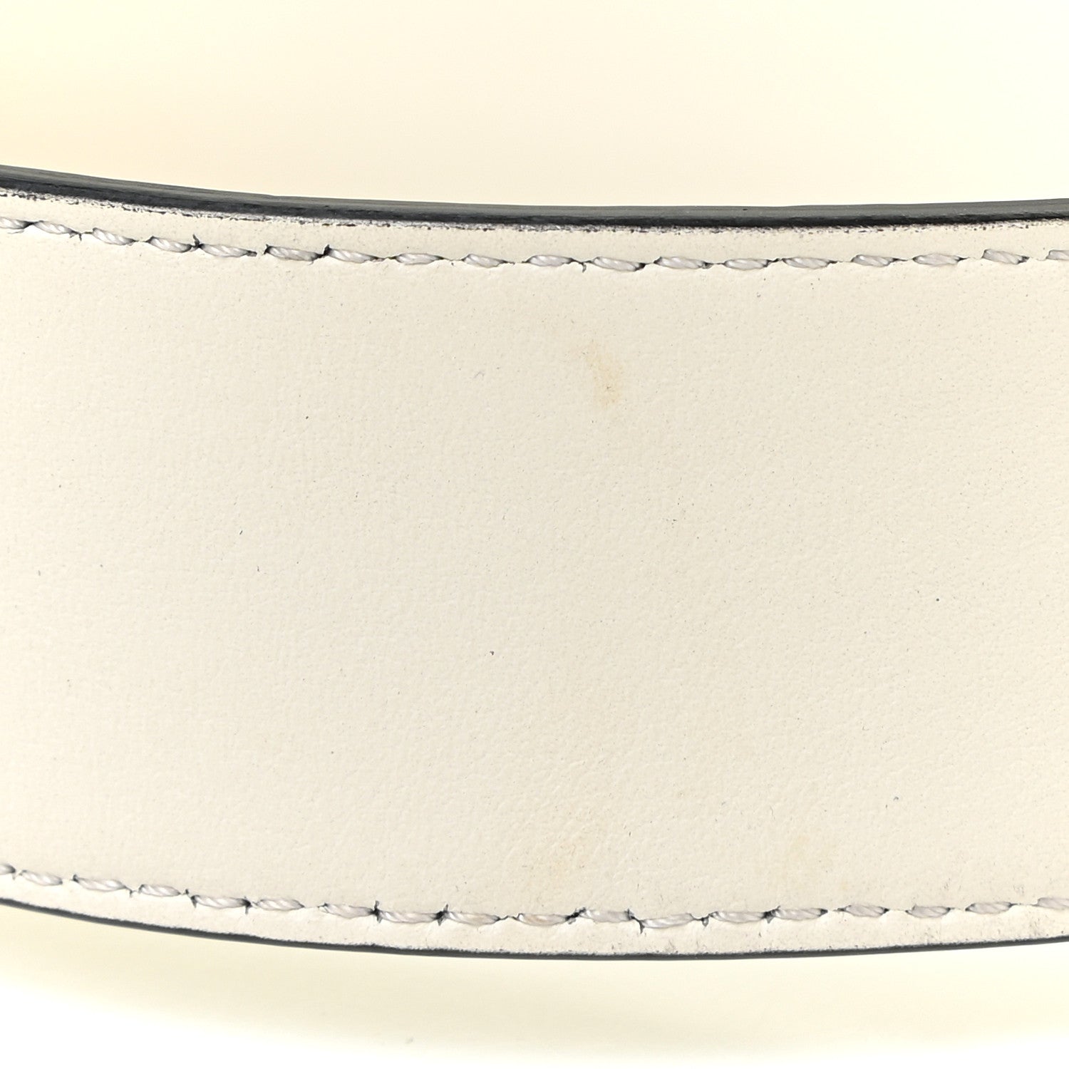Fendi Vitello Century Velvet F is Fendi FF Embroidered Kan I Shoulder Bag White Black 14 of 15
