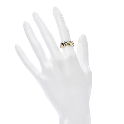 Cartier 18K Pink Yellow White Gold Five Band Les Must De Trinity Ring 49 5 2 of 4