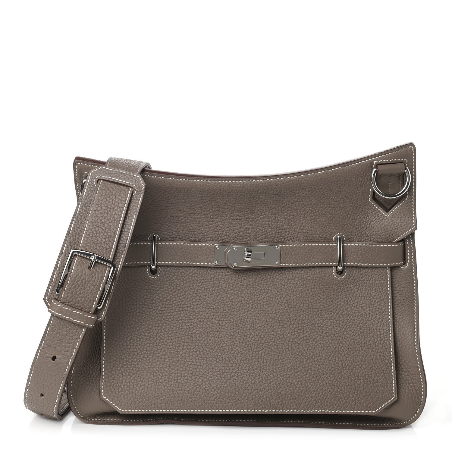 Hermes Taurillon Clemence Jypsiere 34 Etoupe 1 of 14