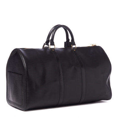 Louis Vuitton Epi Keepall 50 Black 2 of 10