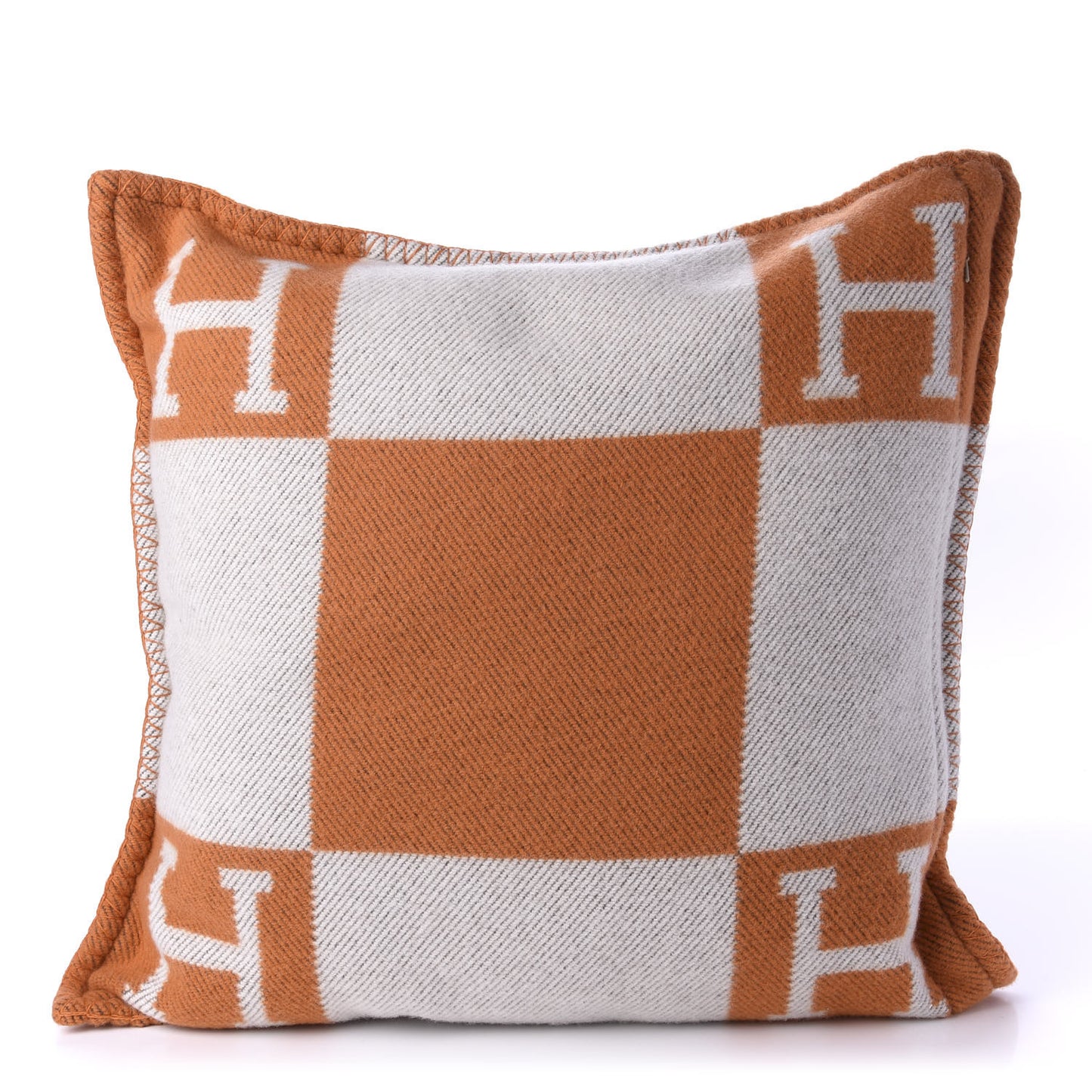 Wool Cashmere Avalon Pillow PM Ecru Potiron