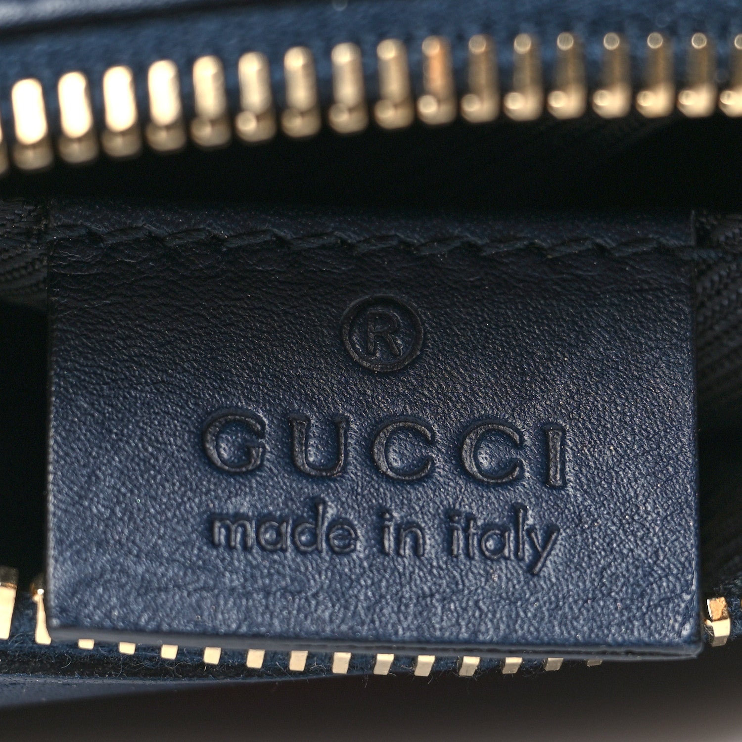 Gucci Monogram Web Small Cosmetic Case Navy 6 of 10