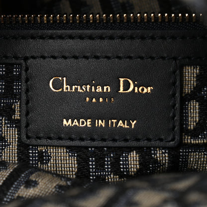 Christian Dior Wicker Oblique Medium Lady Dior Bag Blue 6 of 8