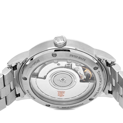 Tiffany Stainless Steel 34mm CT60 3-Hand Automatic Watch Blue 4 of 5