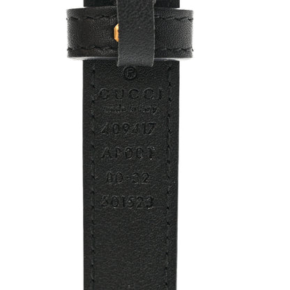 Gucci Calfskin Double G 20mm Belt 80 32 Black 3 of 5