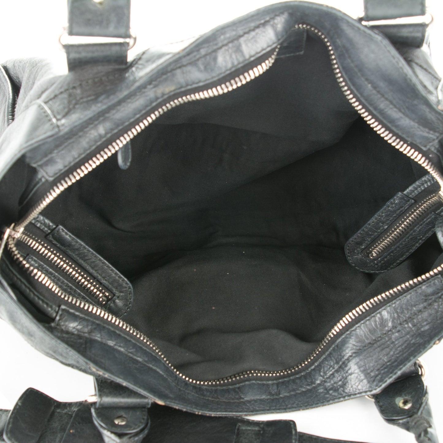 Agneau Giant 21 Silver Hardware Part Time Black