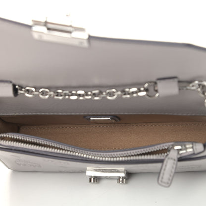 MCM Calfskin Ottomar Monogram Small Crossbody Bag Dove Grey 5 of 8