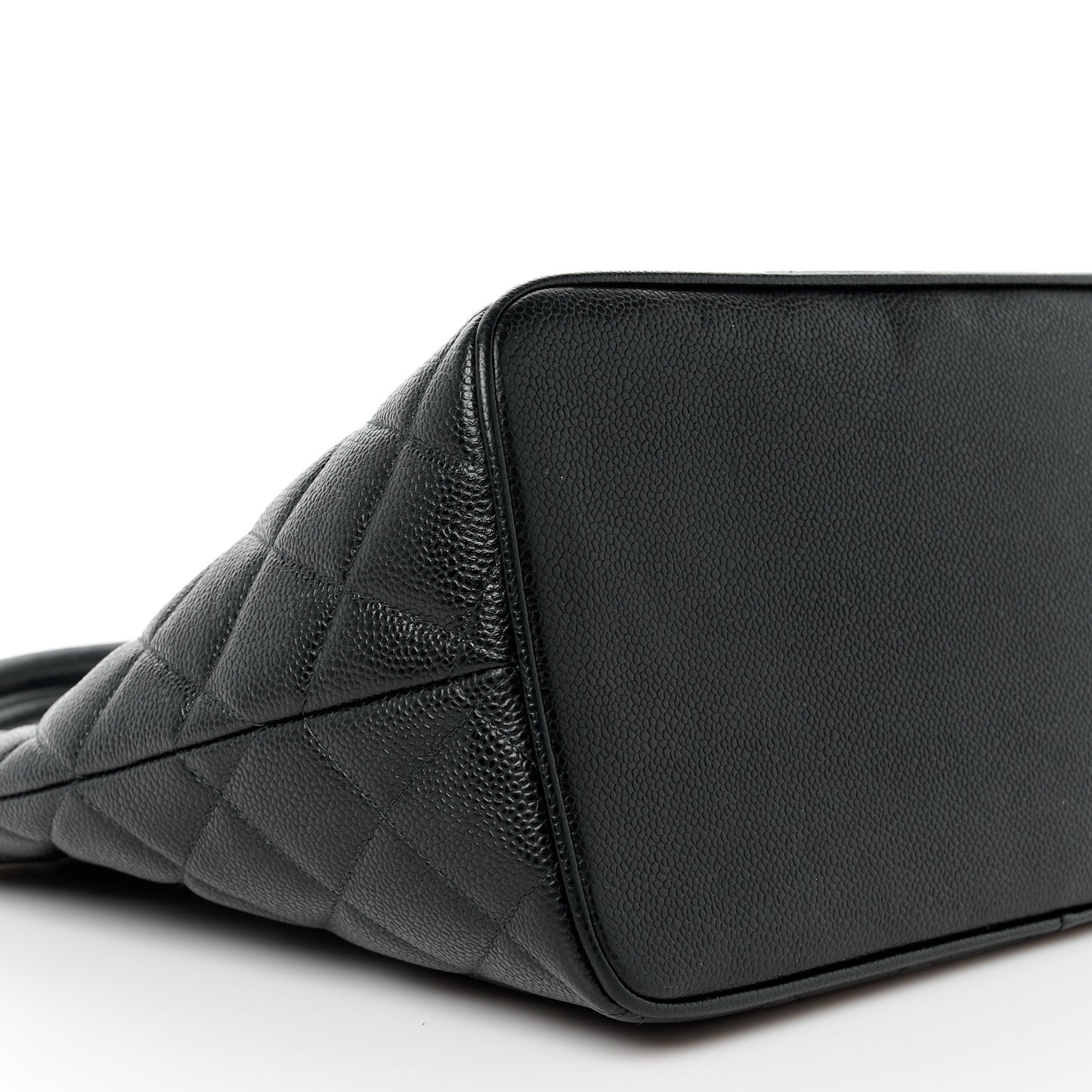 Caviar Quilted Medallion Tote Black