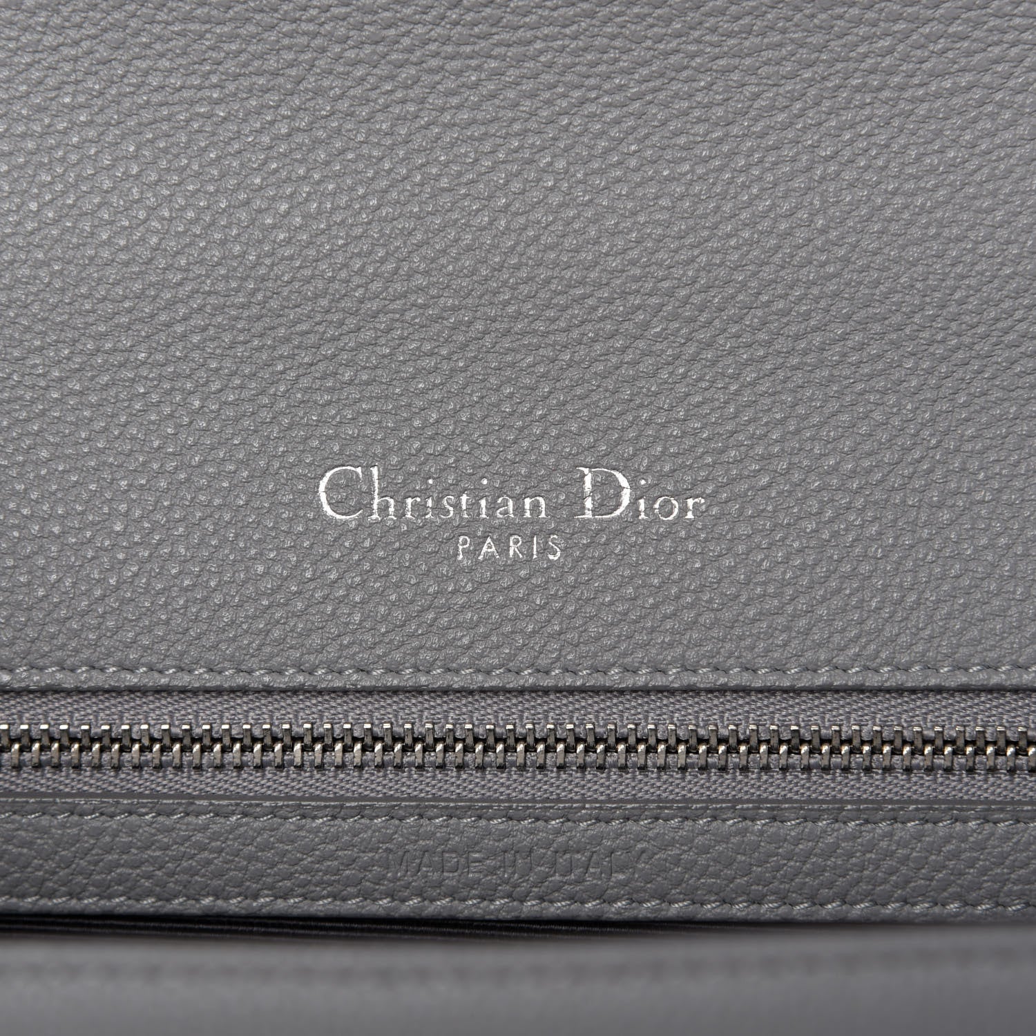Christian Dior Grained Calfskin Medium Diorama Flap Bag Gris 9 of 11