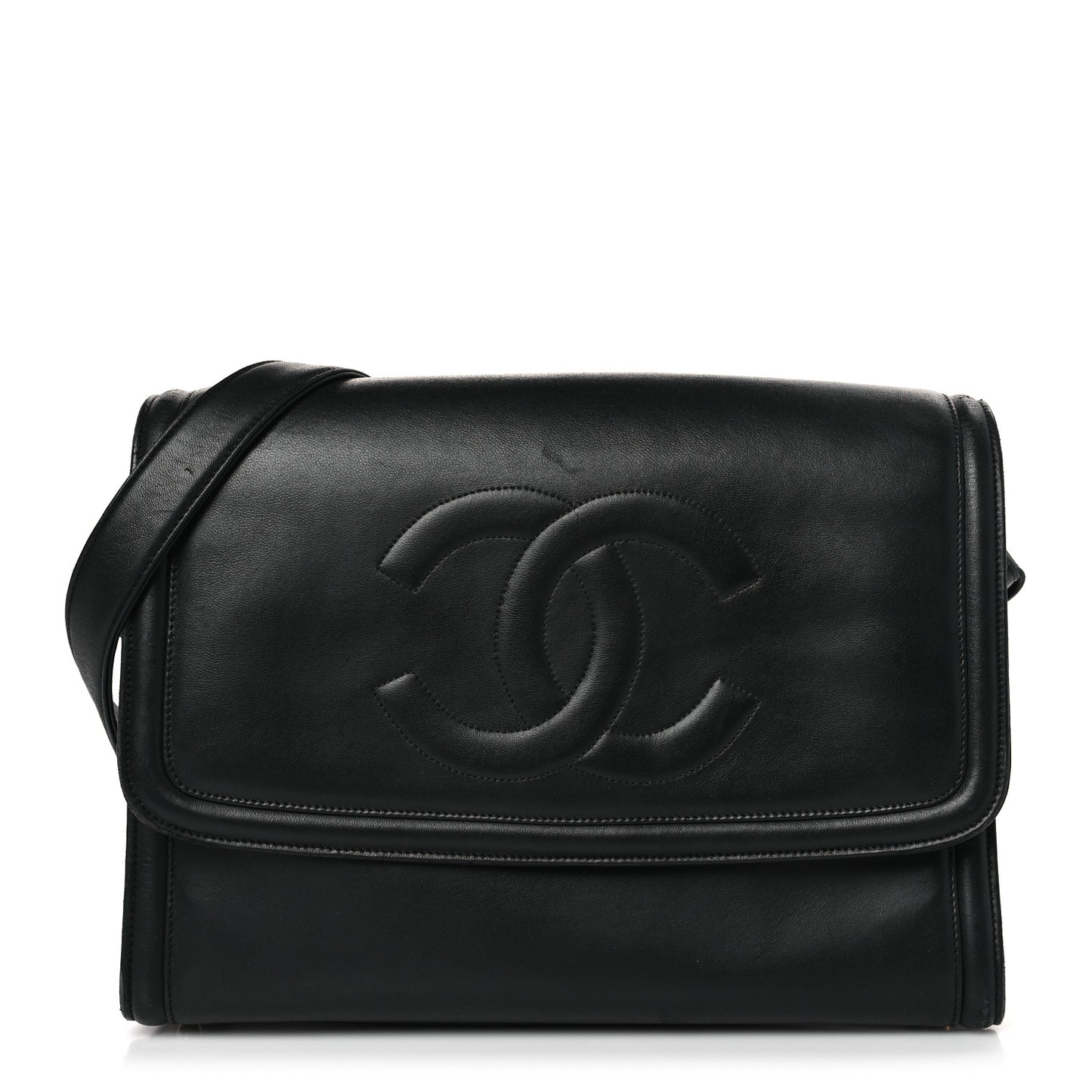 Lambskin CC Shoulder Bag Black