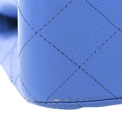 Chanel Caviar Quilted Small Double Flap Blue 10 of 11