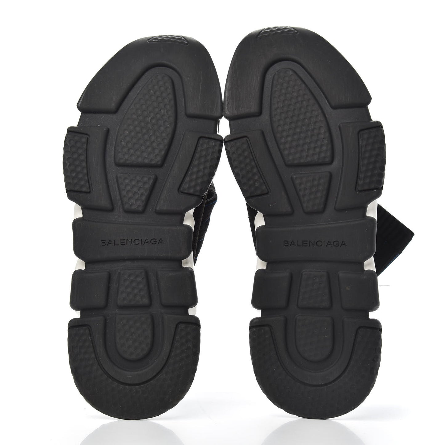 Ribbed Effect Knit Hi Speed Sneakers 41 Black Bleu