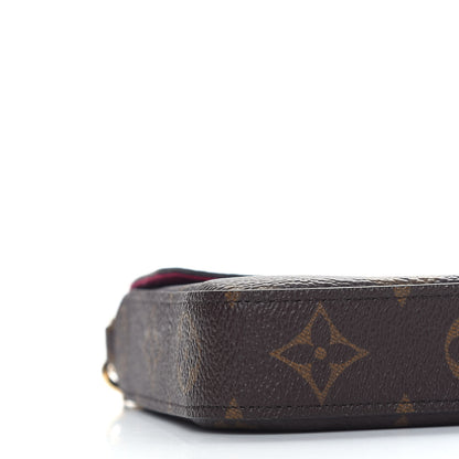 Louis Vuitton Monogram Pochette Felicie Chain Wallet Fuchsia 8 of 9