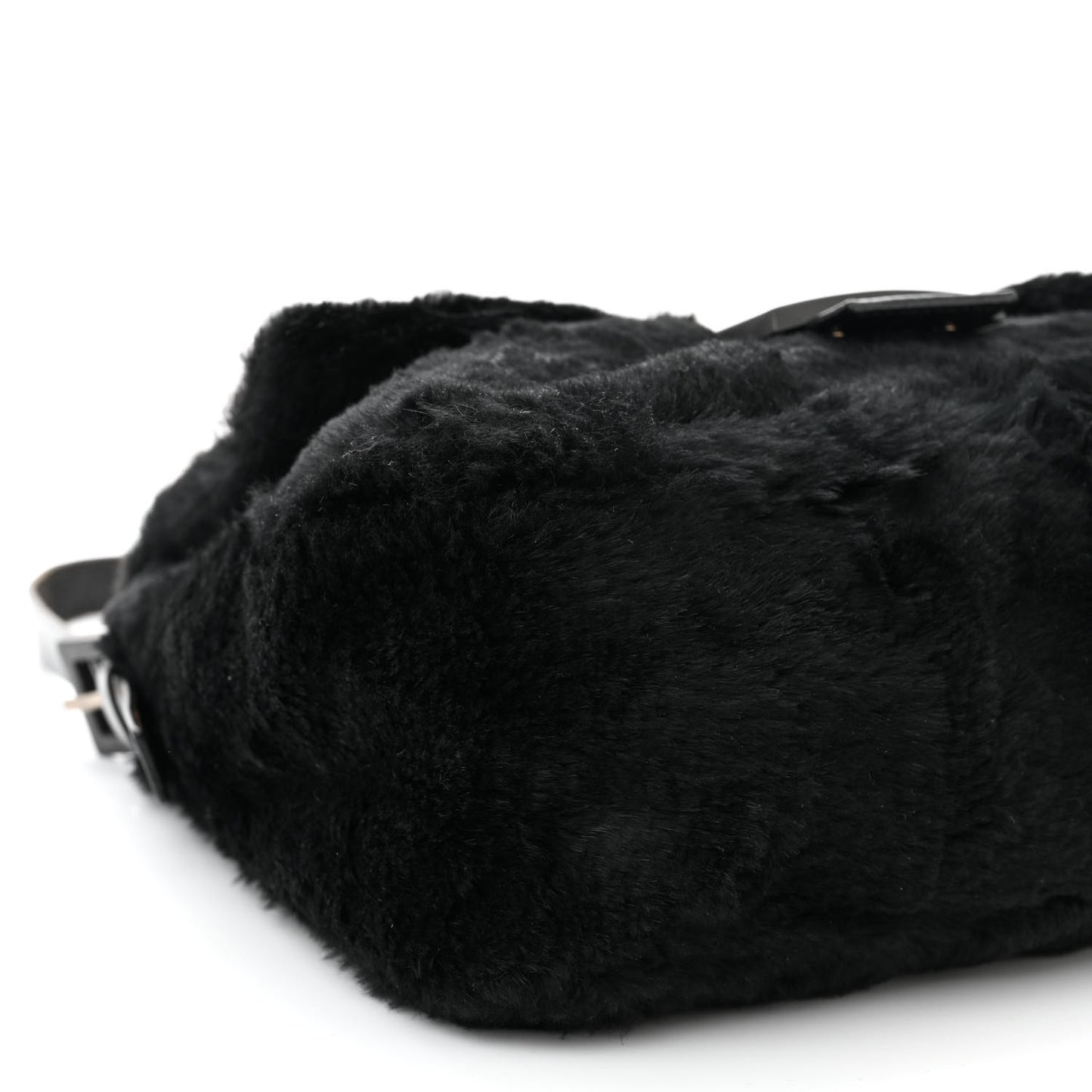 Rabbit Fur Mama Baguette Black