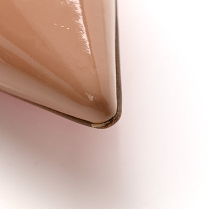 Christian Louboutin Patent Decollete 554 70 Pumps 37.5 Nude 9 of 11