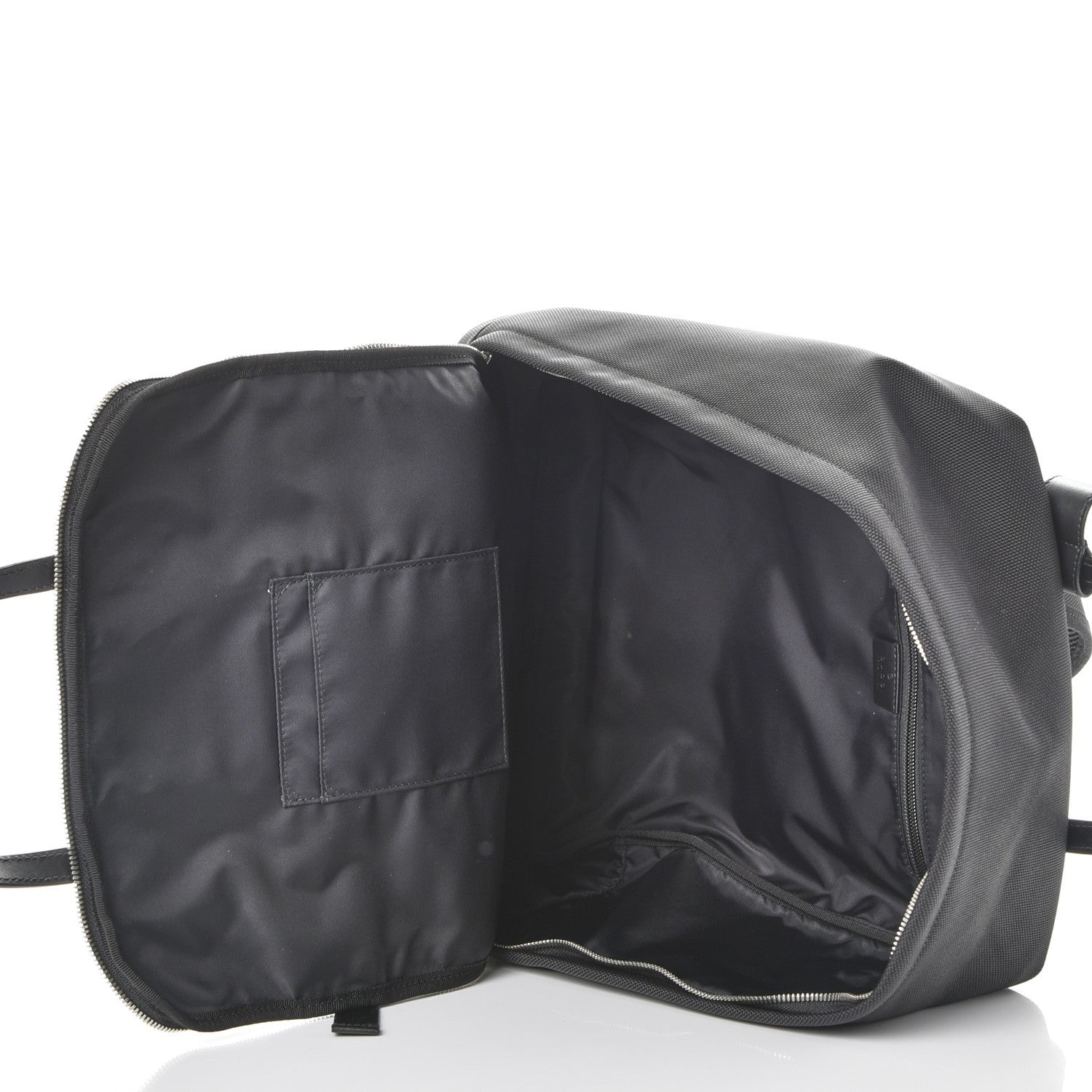Gucci Techno Canvas Appia Calfskin Web Tote Backpack Black 5 of 7