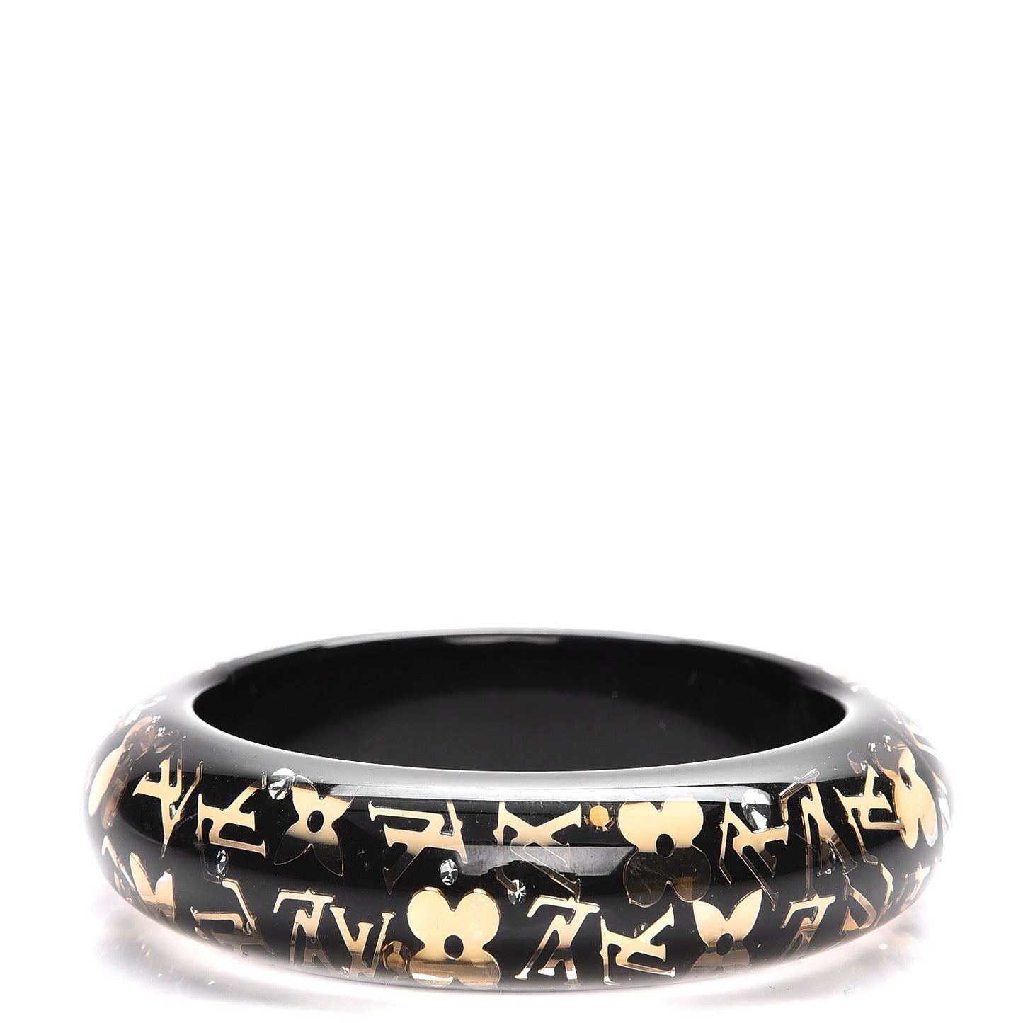 Resin Swarovski Large Inclusion Bracelet GM Black