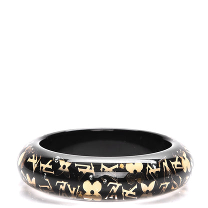 Louis Vuitton Resin Swarovski Large Inclusion Bracelet GM Black 1 of 3