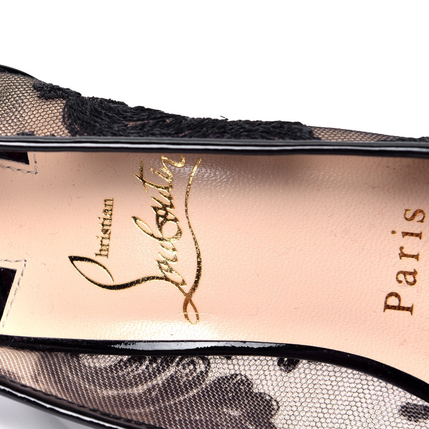 Dentelle Chantilly Follies Lace 100 Pumps 36 Black