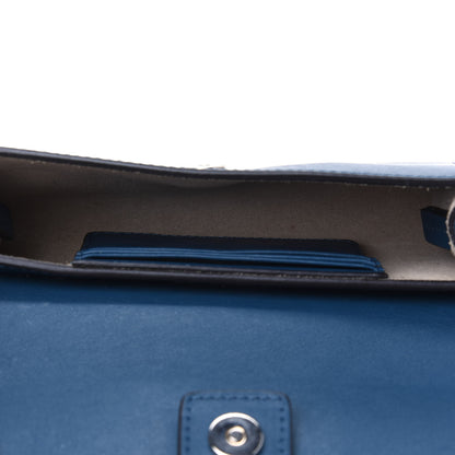 Chloe Suede Calfskin Small Faye Shoulder Bag Majolica Blue 3 of 4