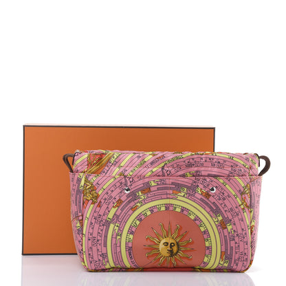 Hermes Silk Barenia Astrologie Fourbi 25 MM Pouch Pink Fauve 11 of 11