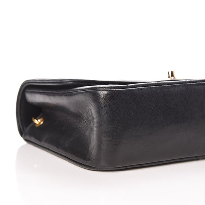 Chanel Lambskin Quilted Mini Flap Black 9 of 11