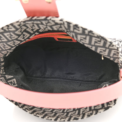 Fendi Zucchino Baguette Black Rosa 5 of 10