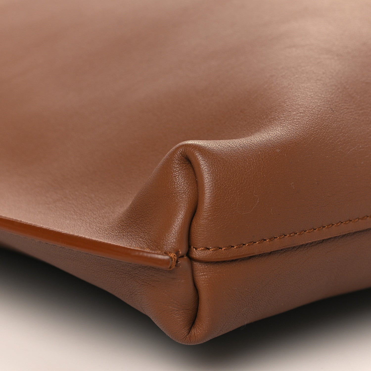 Saint Laurent Calfskin Medium Suzanne Hobo Brick 7 of 8