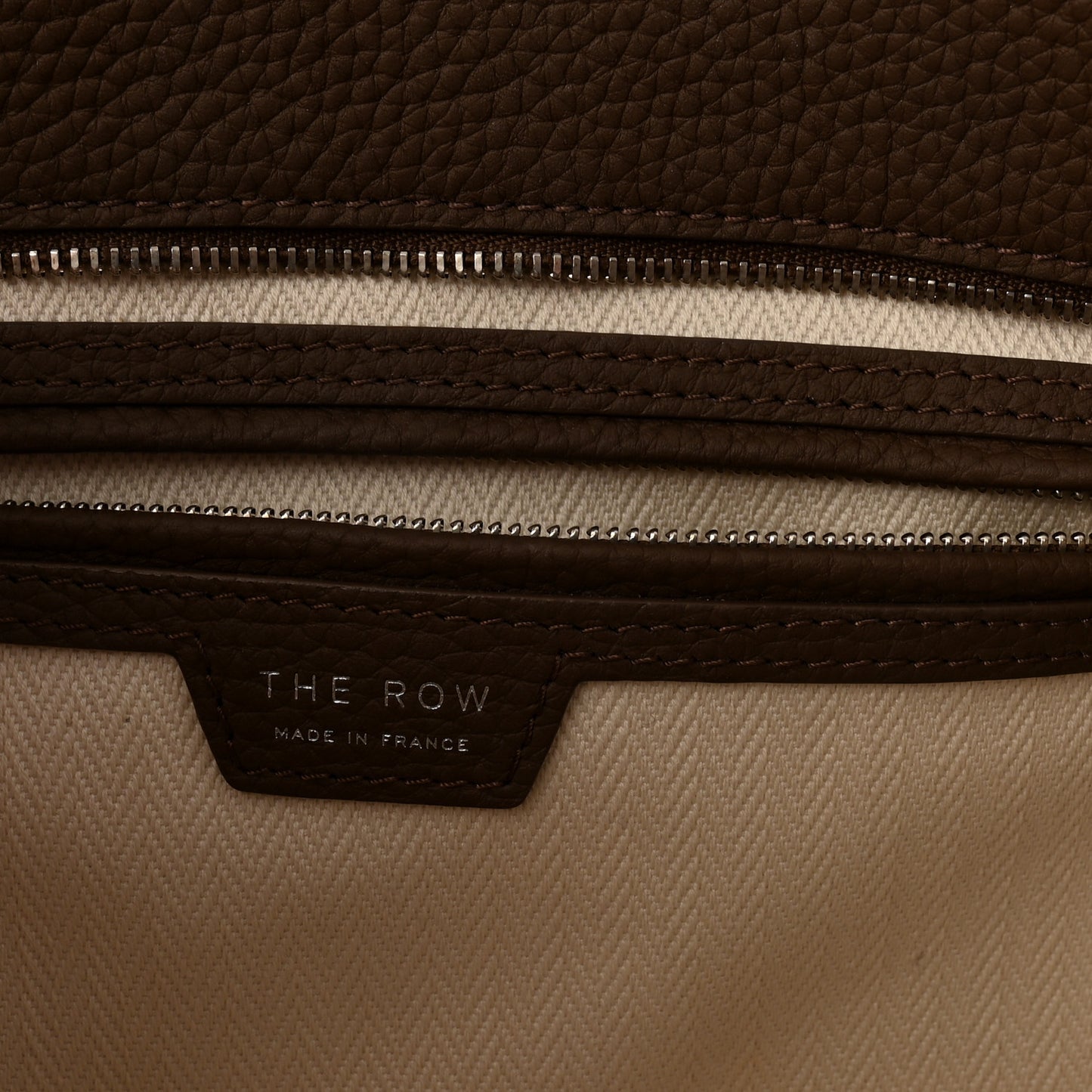 Matte Grained Calfskin Marlo 14 Dark Olive