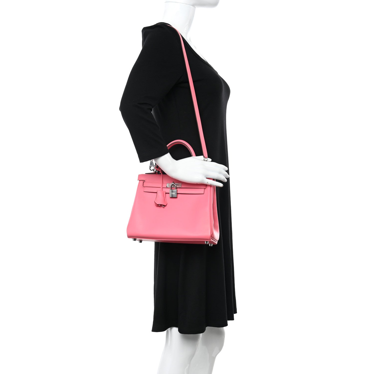 Hermes Swift Kelly Retourne 25 Rose Azalee 2 of 15