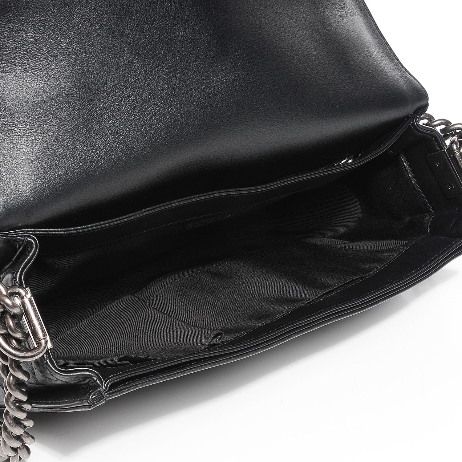 Chanel Calfskin Enchained Medium Boy Flap Black 5 of 8