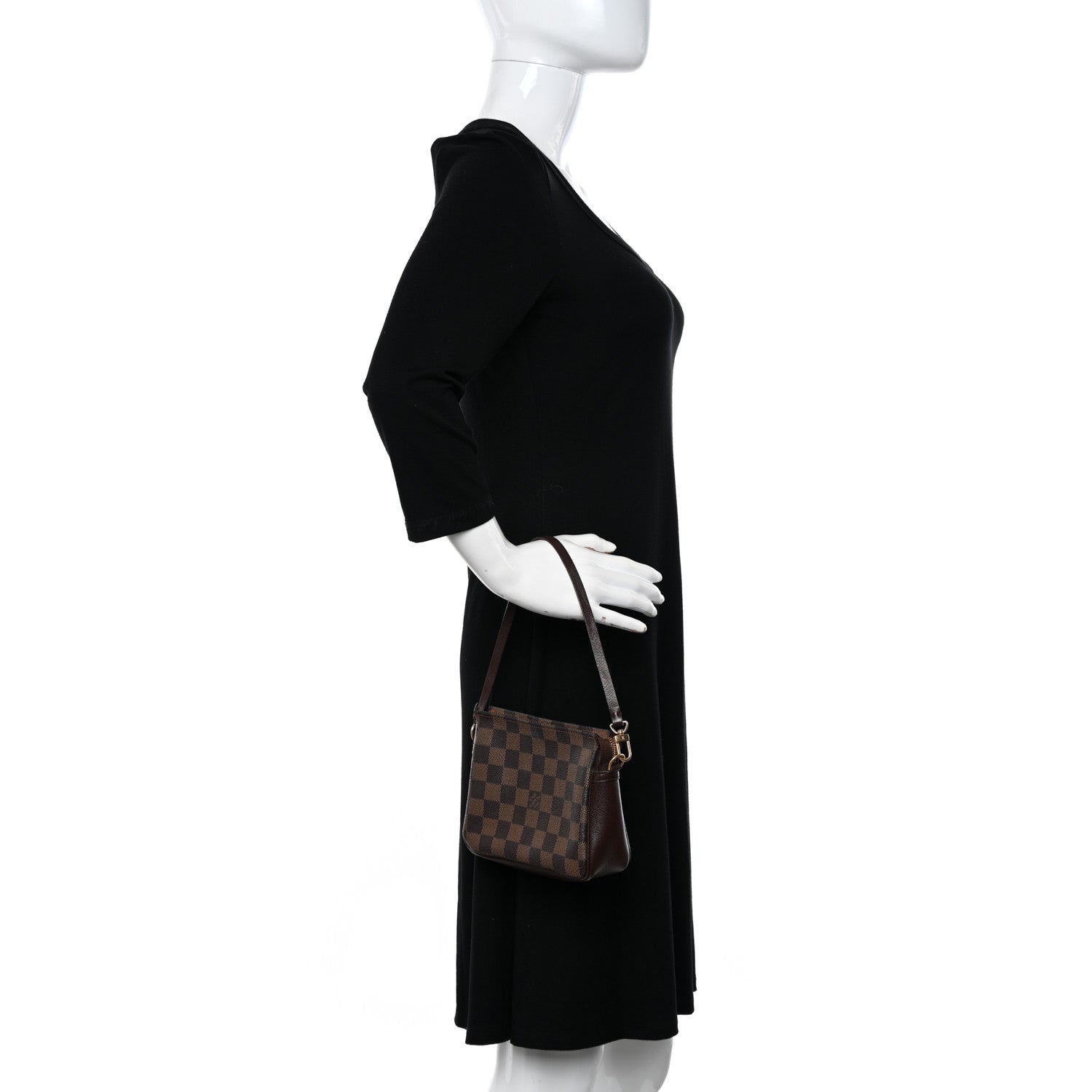 Louis Vuitton Damier Ebene Trousse Make Up Bag Pochette 2 of 11