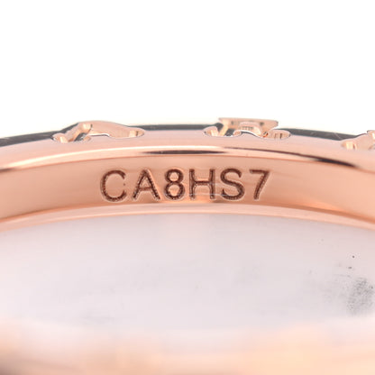 Bulgari 18K Rose Gold White Ceramic B.Zero1 Two-Band Ring 49 4.75 6 of 6