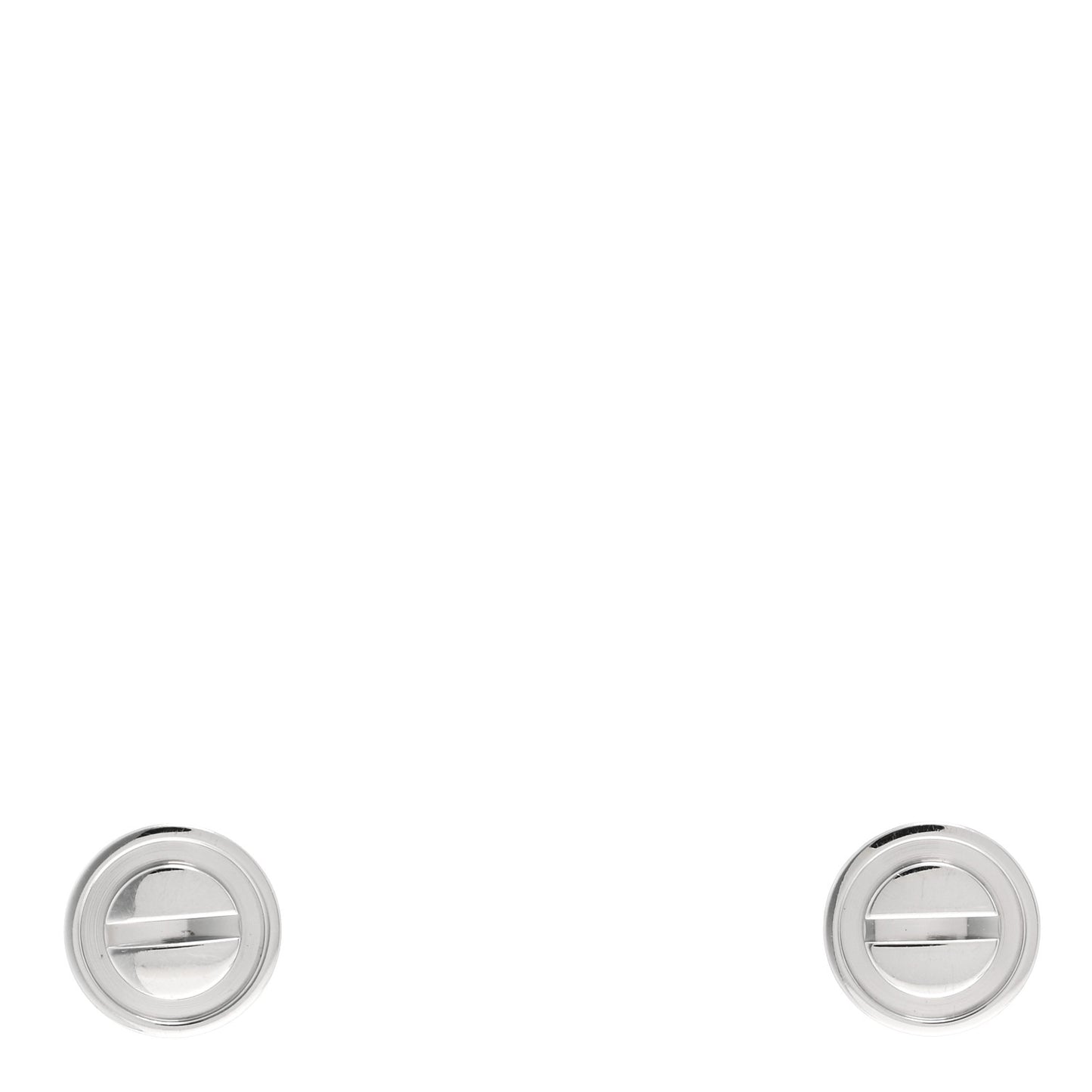 18K White Gold LOVE Earrings