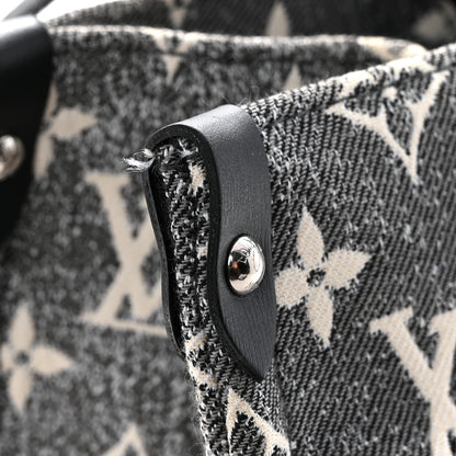 Louis Vuitton Monogram Jacquard Denim Onthego MM Black 10 of 10