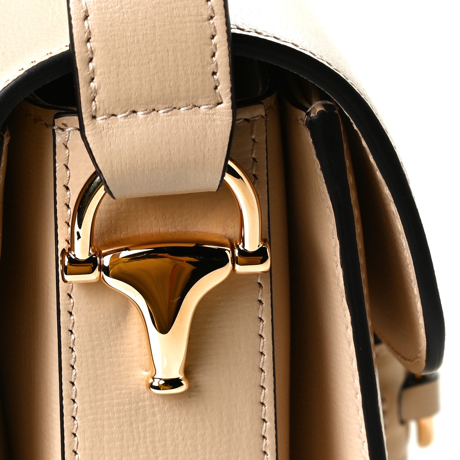 Gucci Azalea Calfskin Horsebit 1955 Shoulder Bag Bubble Tea 8 of 11