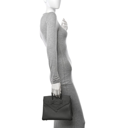 Hermes Swift Birkin Shadow 25 Gris Meyer 2 of 11