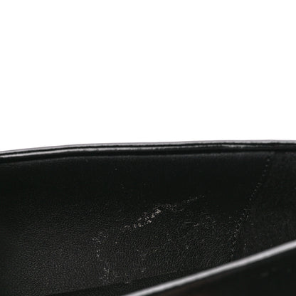 Hermes Calfskin Womens Faubourg Loafers 37 Black 8 of 10