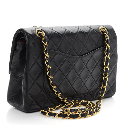 Chanel Lambskin Quilted Small Double Flap Black 2 of 8