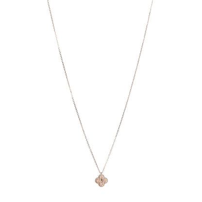 Van Cleef & Arpels 18K Rose Gold Sweet Alhambra Pendant Necklace 1 of 8