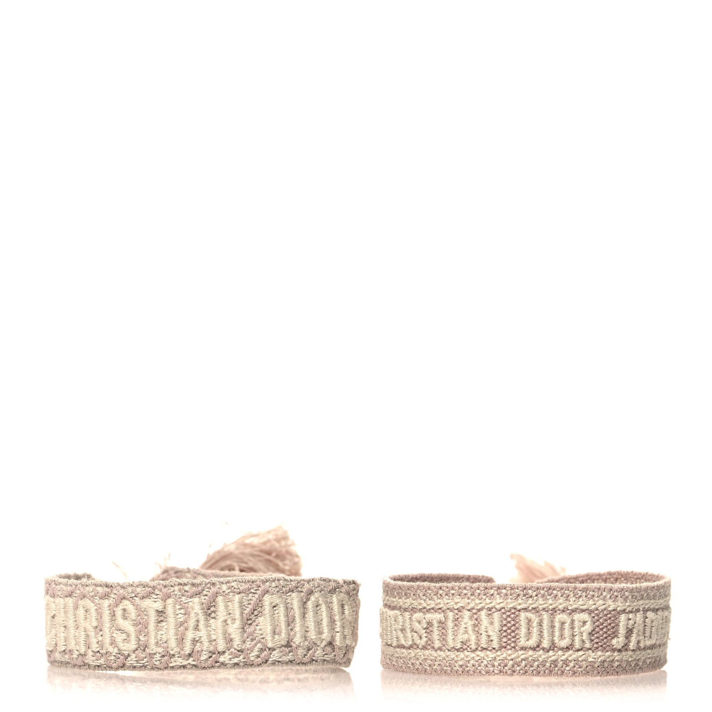 Woven Cotton J'Adior Friendship Bracelet Set Pink