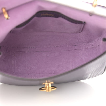 Mulberry Lizard Embossed Calfskin Amberley Satchel Purple 5 of 11