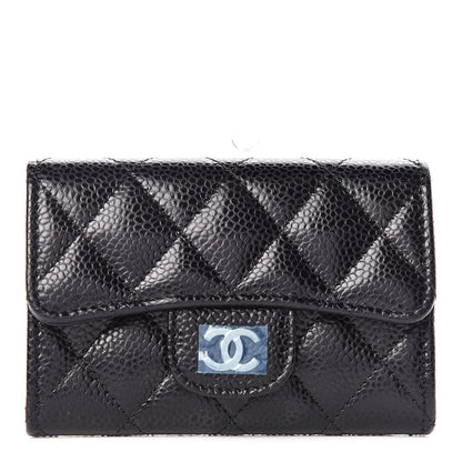 Chanel Caviar Quilted Flap Card Holder Black 1 of 9