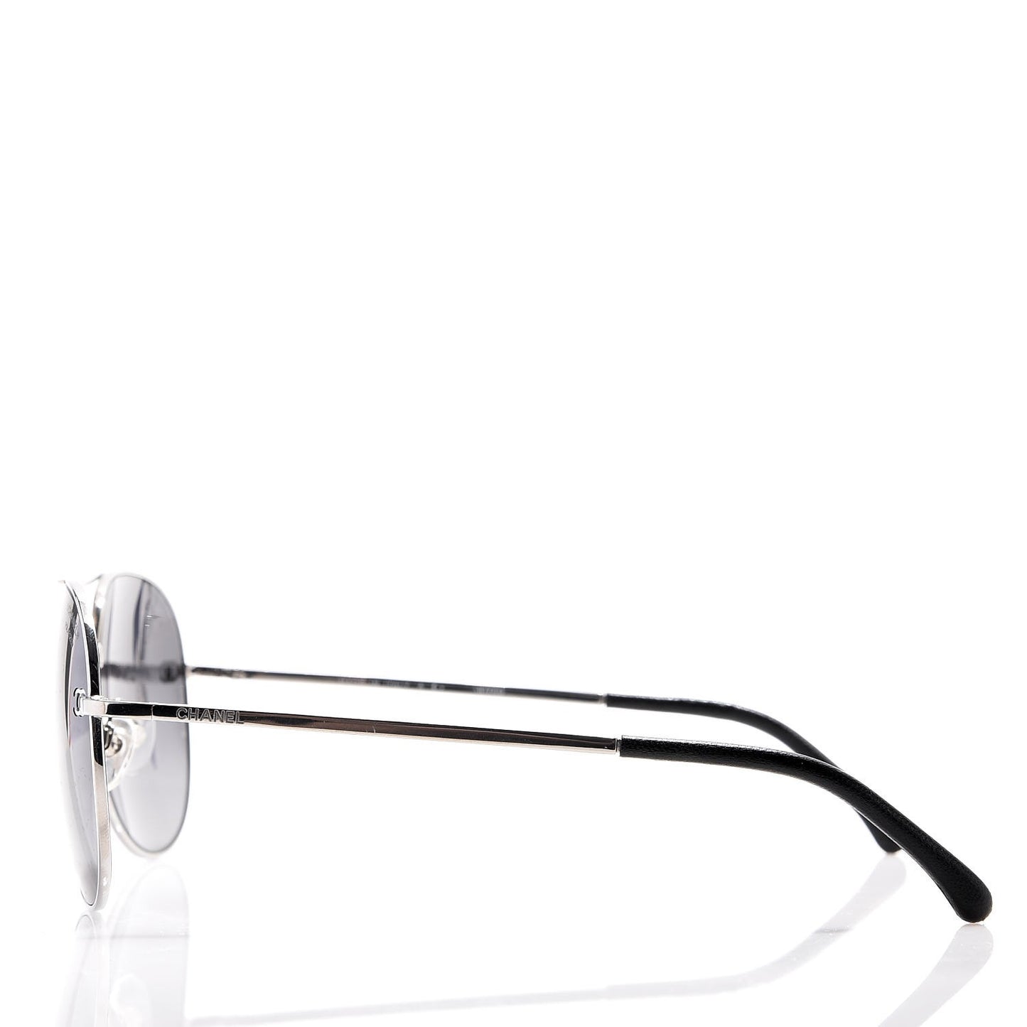 Metal Polarized CC Aviator Sunglasses 4189-T-Q Silver