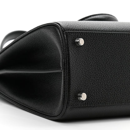Gucci Grainy Calfskin Small Zumi Top Handle Bag Black 8 of 9