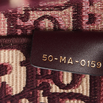 Christian Dior Oblique Medium Book Tote Burgundy Multicolor 7 of 10